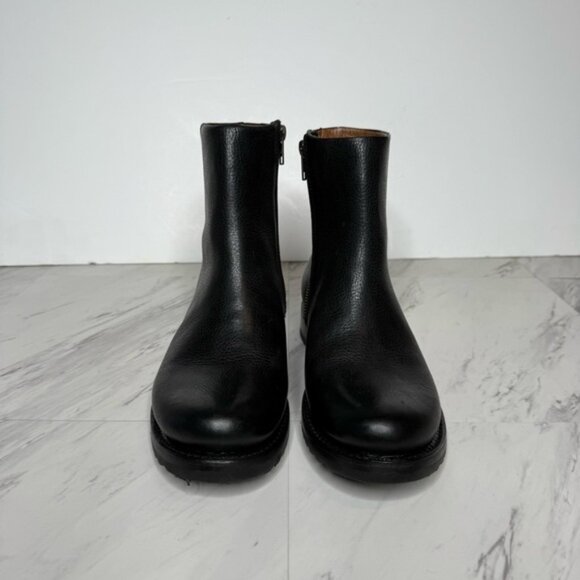 New! Frye Veronica Inside Zip Black Leather Bootie 8B - Picture 2 of 14